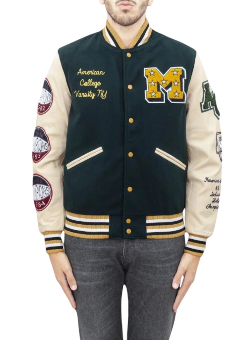 Giubbino Uomo AMERICAN COLLEGE USA ac_18green_beige_jackets