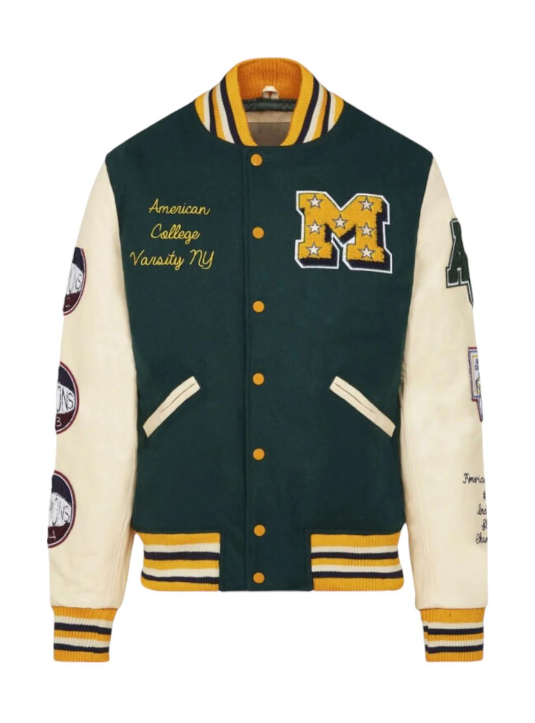 Giubbino Uomo AMERICAN COLLEGE USA ac_18green_beige_jackets
