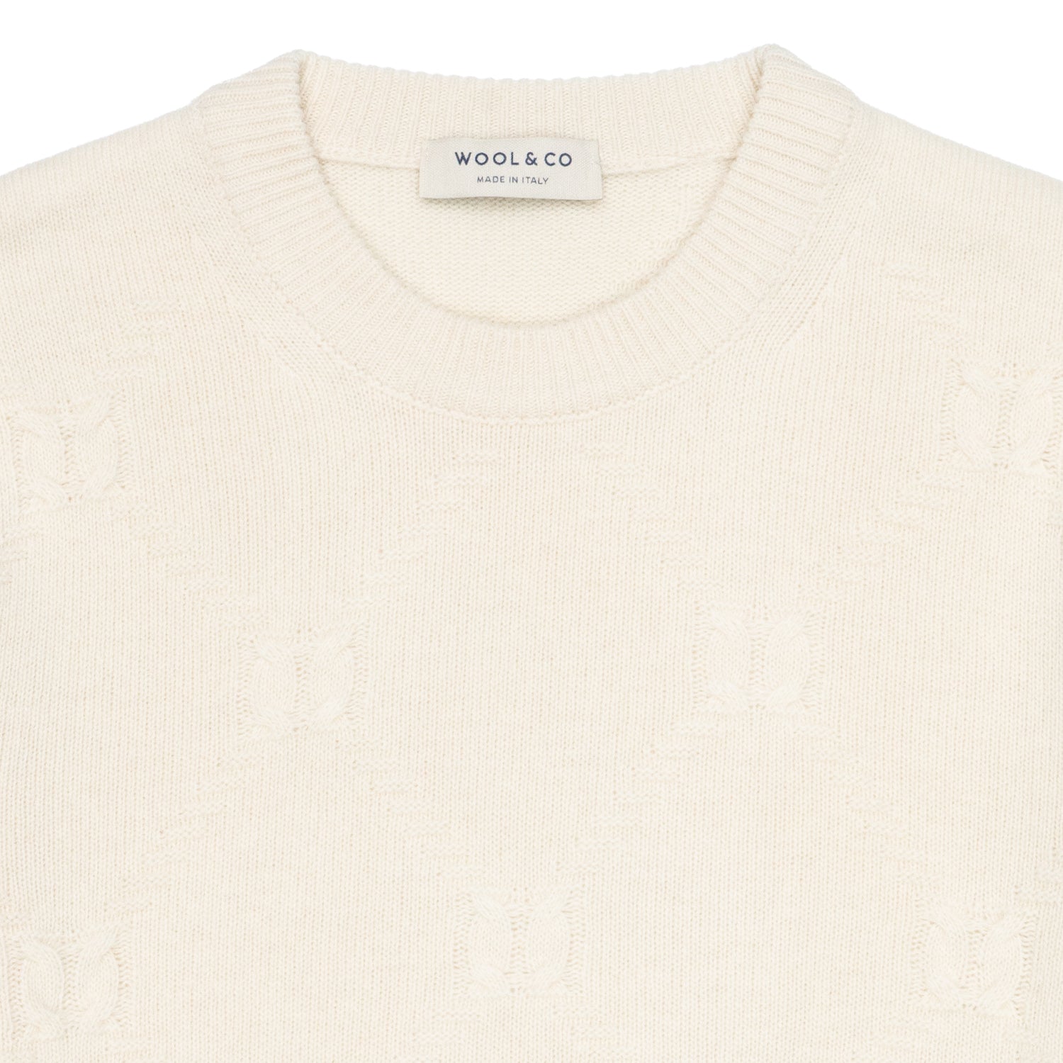 Maglia Uomo Wool & Co Paricollo Aran