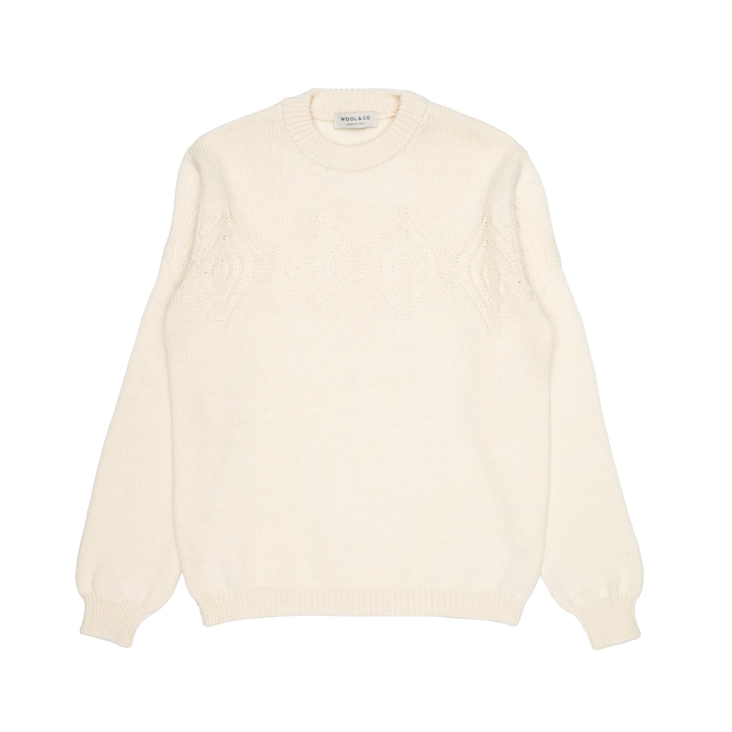 Maglia Uomo Wool & Co Paricollo Aran