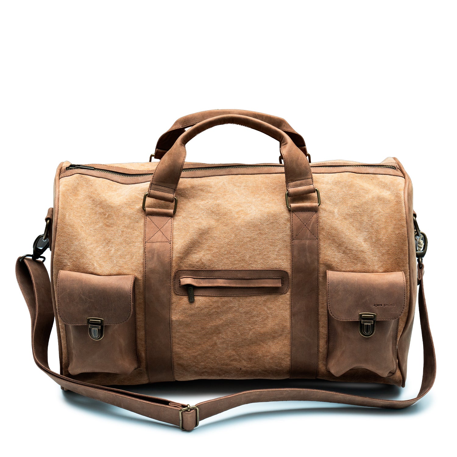 Borsone Adulto unisex Kjore Project Leather / Canvas Travel Bag