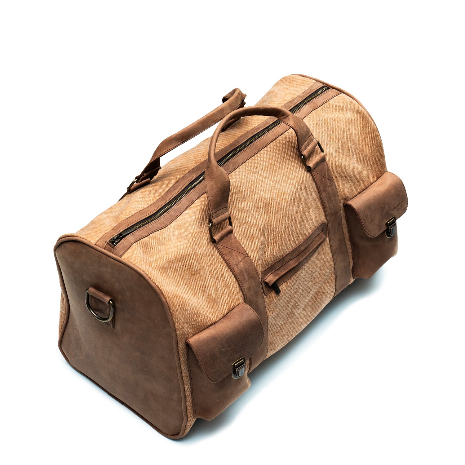 Borsone Adulto unisex Kjore Project Leather / Canvas Travel Bag