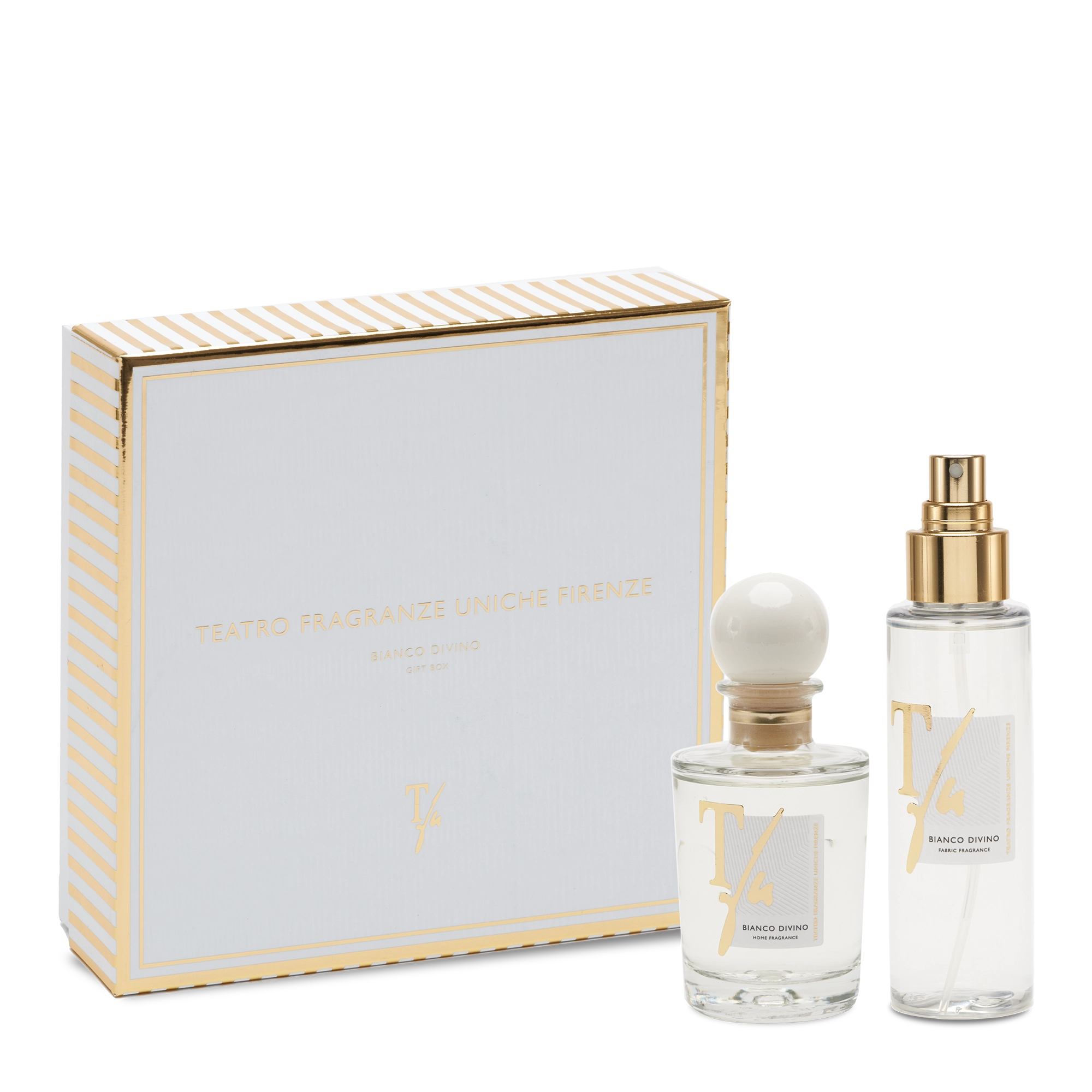 STICKS ML.100+SPRAY ML.100 Adulto unisex Teatro Fragranze Uniche Firenze CONFEZIONE REGALO BIANCO DIVINO FR.AMBIENTE+FR.TESS