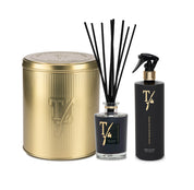 STICKS ML.250+SPRAYGUN ML500 Adulto unisex Teatro Fragranze Uniche Firenze GOLD TIN BOX - NERO DIVINO FRAGRANZA AMBIENTE