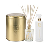 STICKS ML.250+SPRAYGUN ML500 Adulto unisex Teatro Fragranze Uniche Firenze GOLD TIN BOX - BIANCO DIVINO FRAGRANZA AMBIENTE