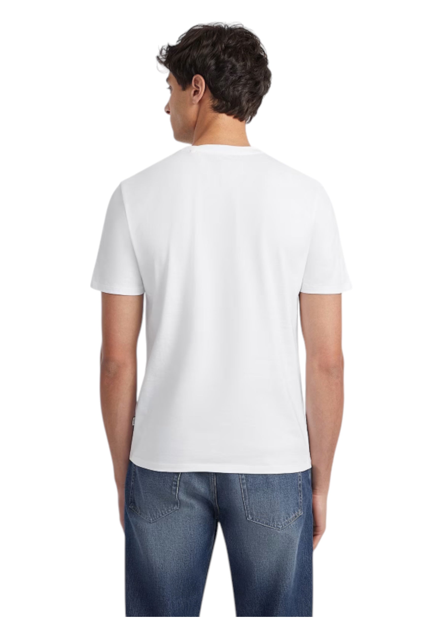 T-shirt Uomo Guess Jeans scollo a V American Tradition