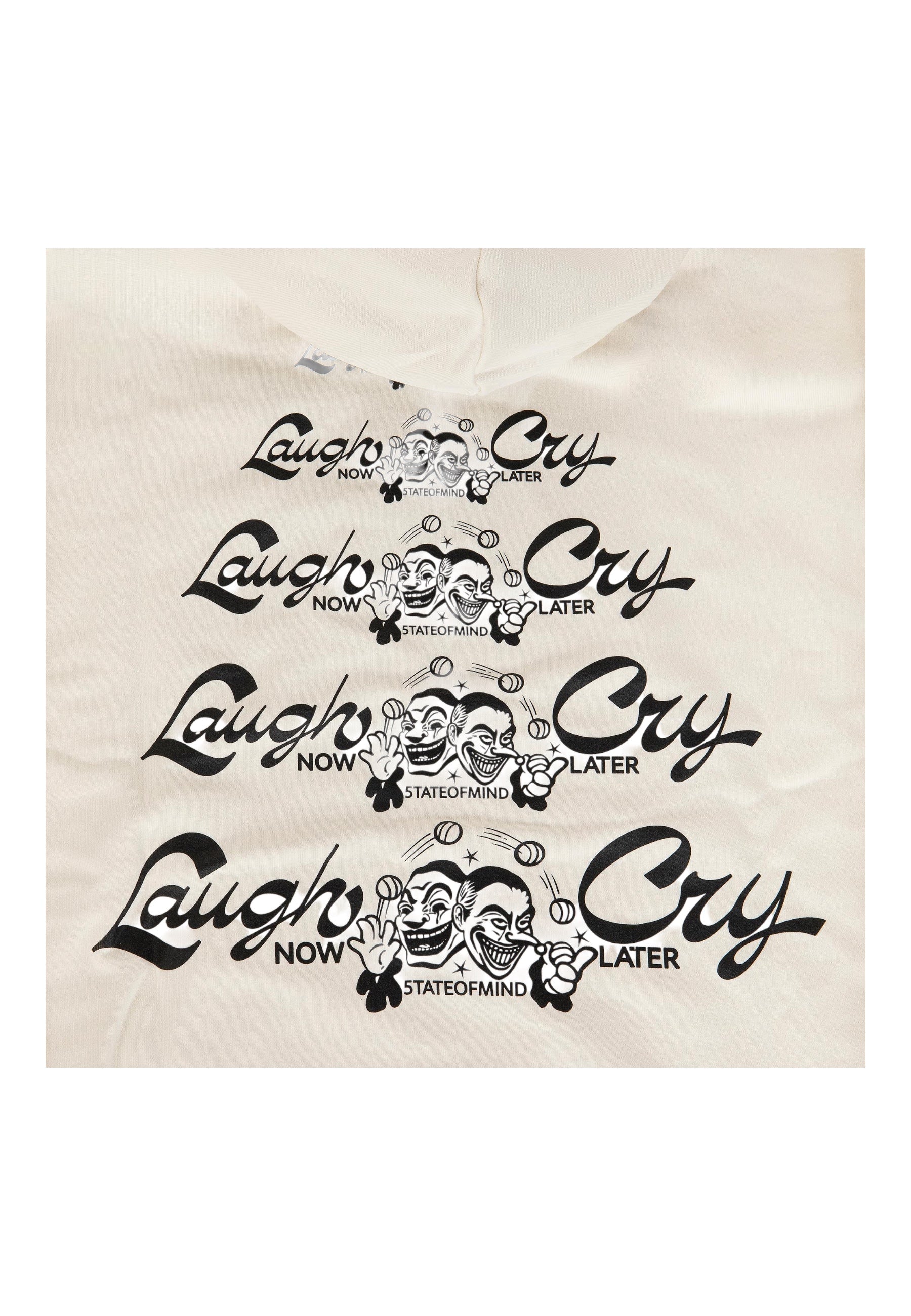 Felpa Uomo 5tate of mind "Laugh Now Cry Later"
