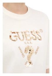 T-shirt Donna Guess Activewear paillettes
