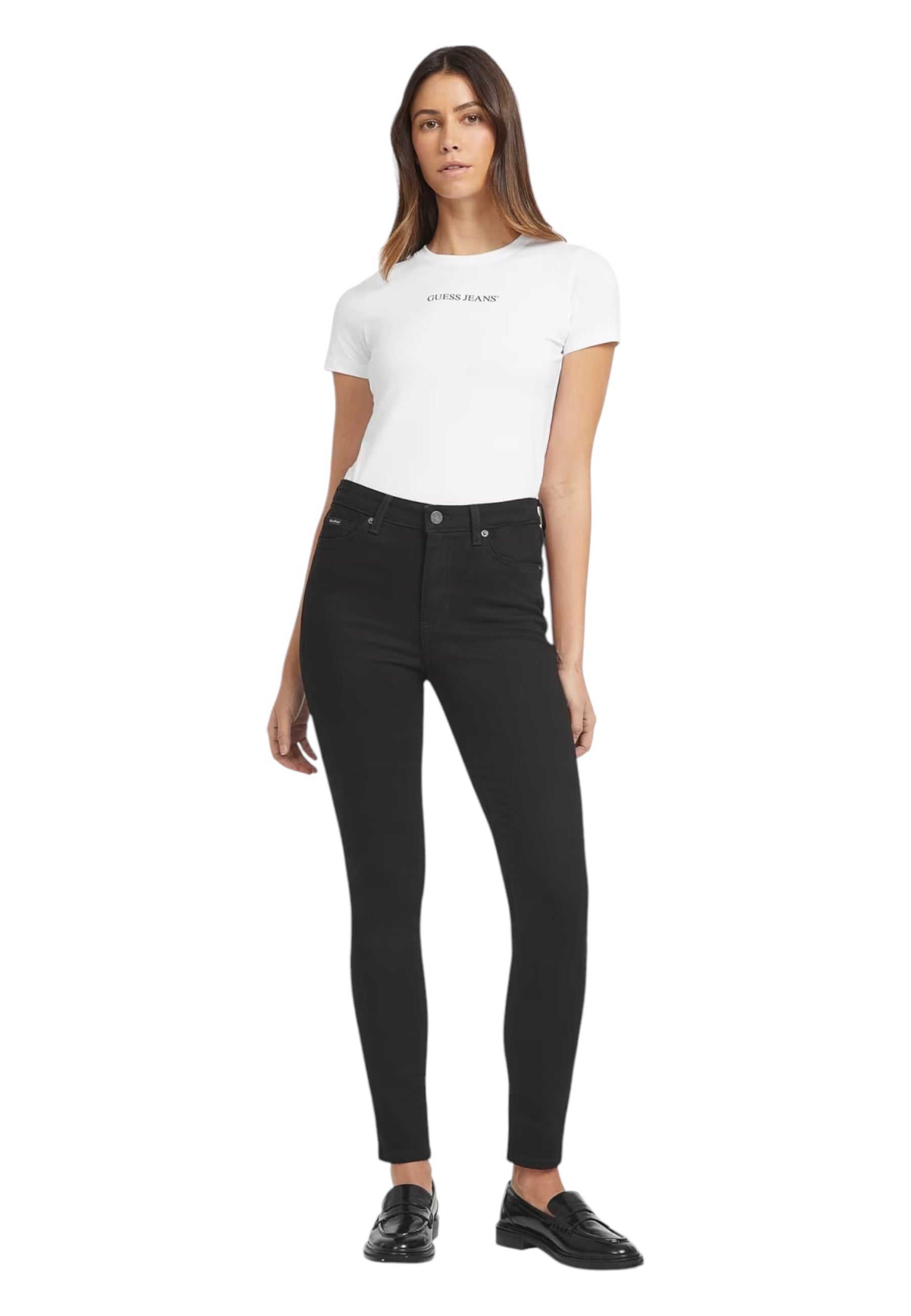 Pantaloni Donna Guess Jeans a vita alta Skinny