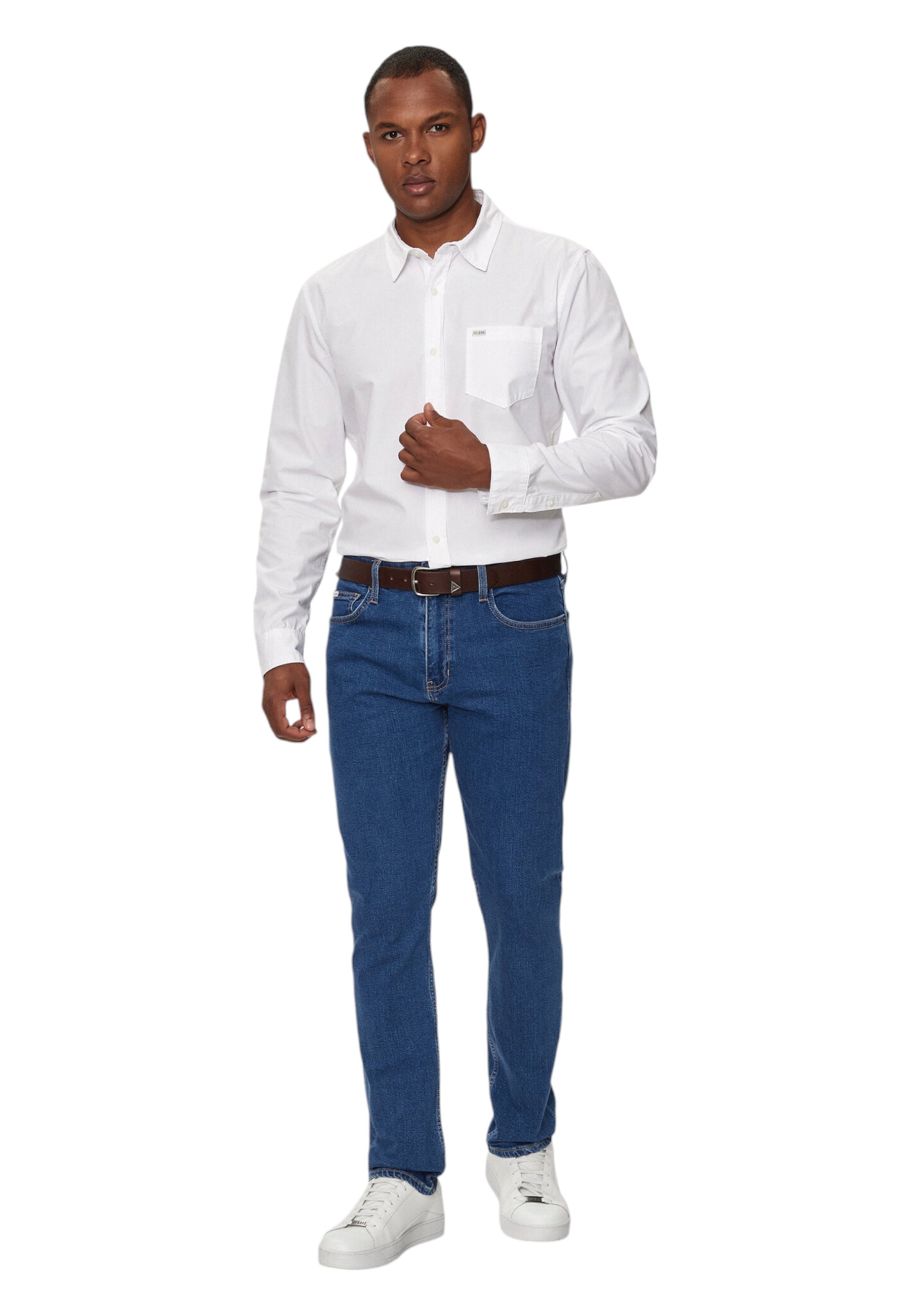 Camicia Uomo Guess Jeans con taschino