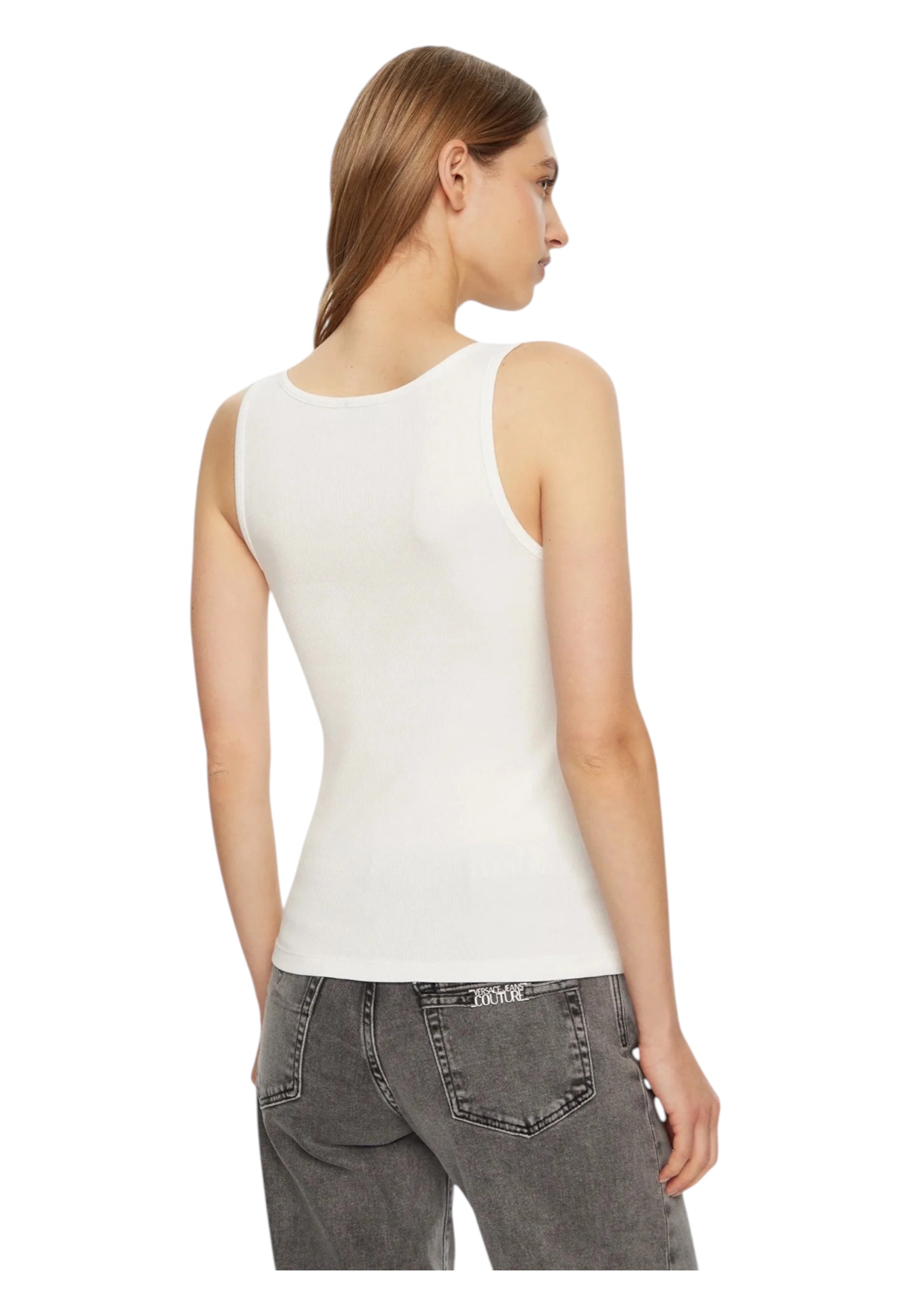Canotta Donna Guess Jeans a costine