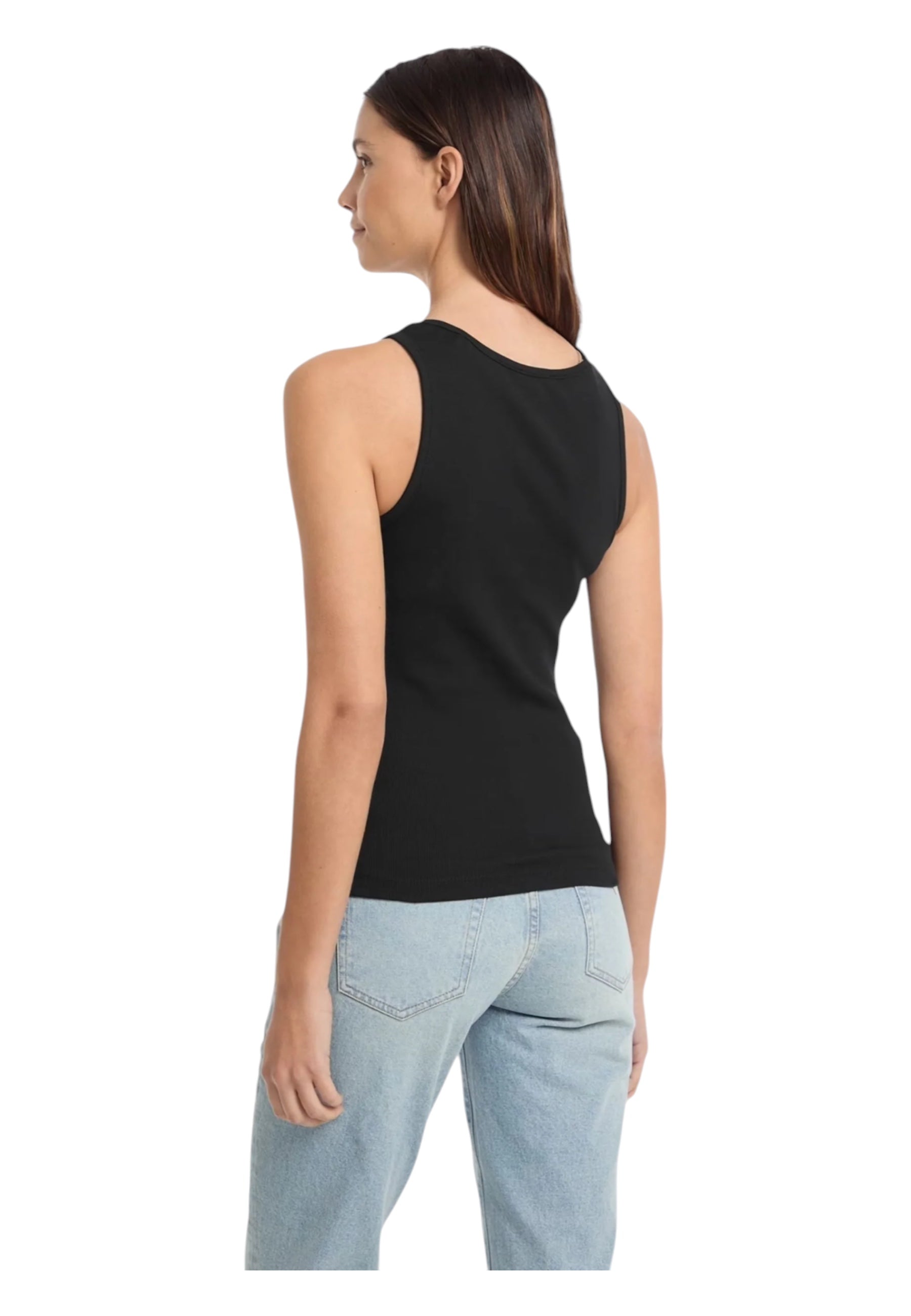 Canotta Donna Guess Jeans a costine