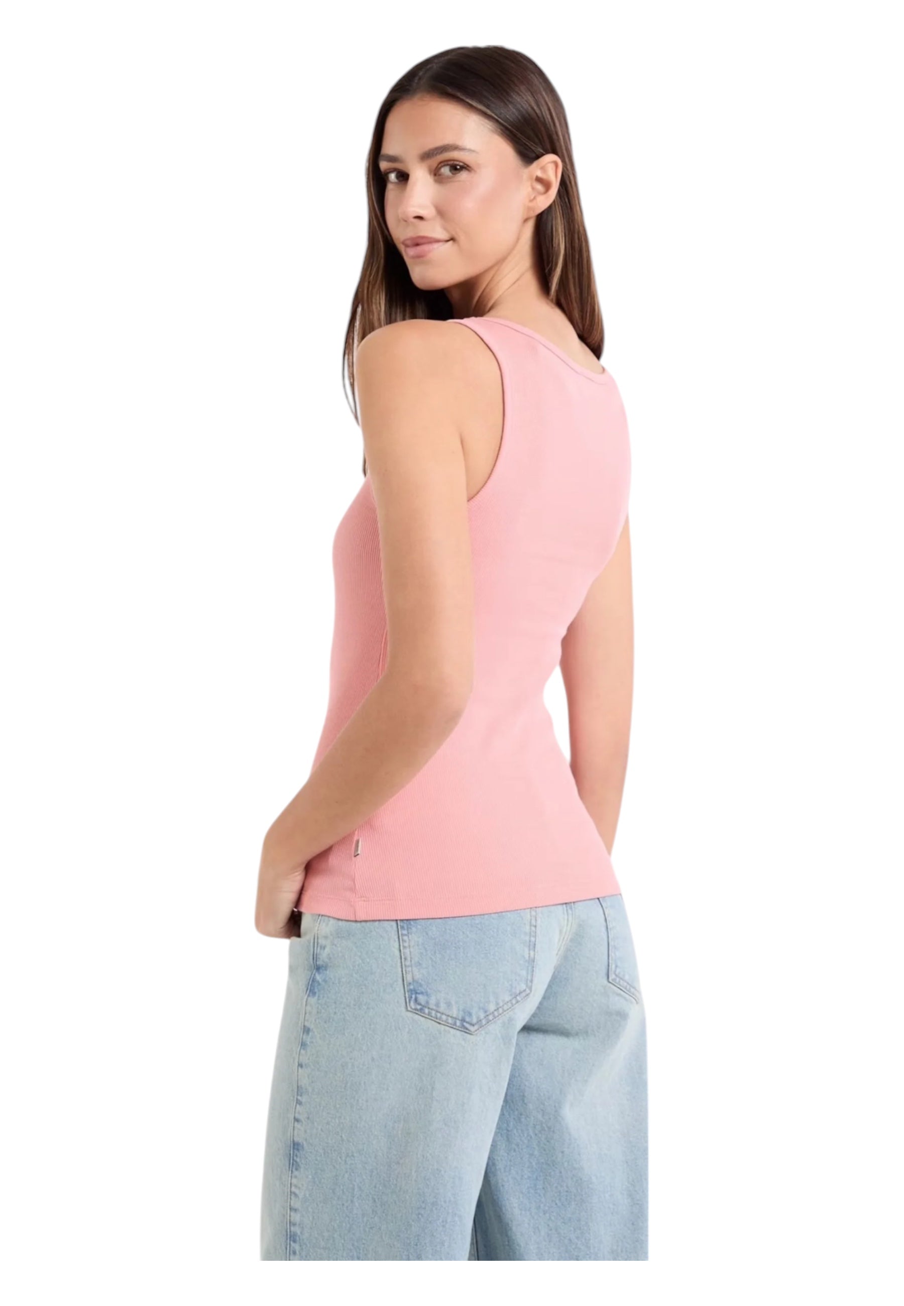 Canotta Donna Guess Jeans a costine