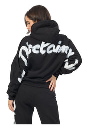 Felpa Donna Disclaimer con cappuccio