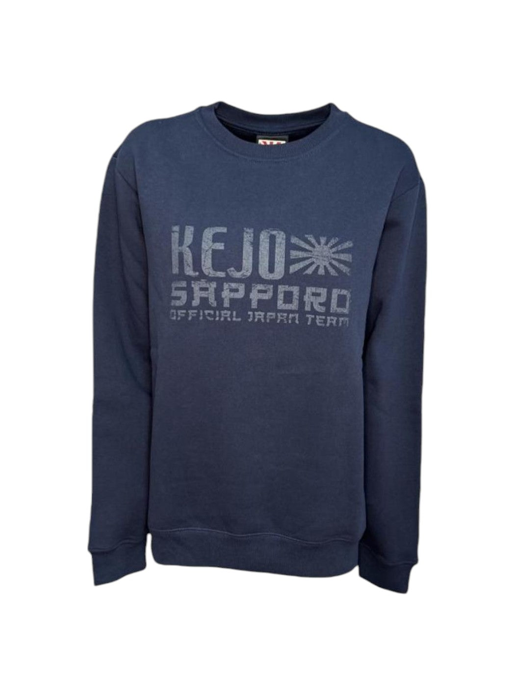Felpa Girocollo Blu Uomo Kejo