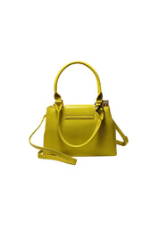 Borsa Donna Baldinini Trend 18_Pistoia-Senape. Borsa tracolla. Doppio Scompartimento. Dettagli Dorati. Logo Frontale.