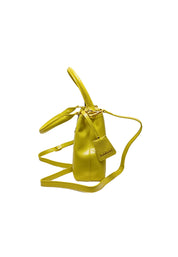 Borsa Donna Baldinini Trend 18_Pistoia-Senape. Borsa tracolla. Doppio Scompartimento. Dettagli Dorati. Logo Frontale.