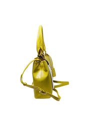 Borsa Donna Baldinini Trend 18_Pistoia-Senape. Borsa tracolla. Doppio Scompartimento. Dettagli Dorati. Logo Frontale.