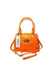 Borsa Donna Baldinini Trend 18_Pistoia-Senape. Borsa tracolla. Doppio Scompartimento. Dettagli Dorati. Logo Frontale.