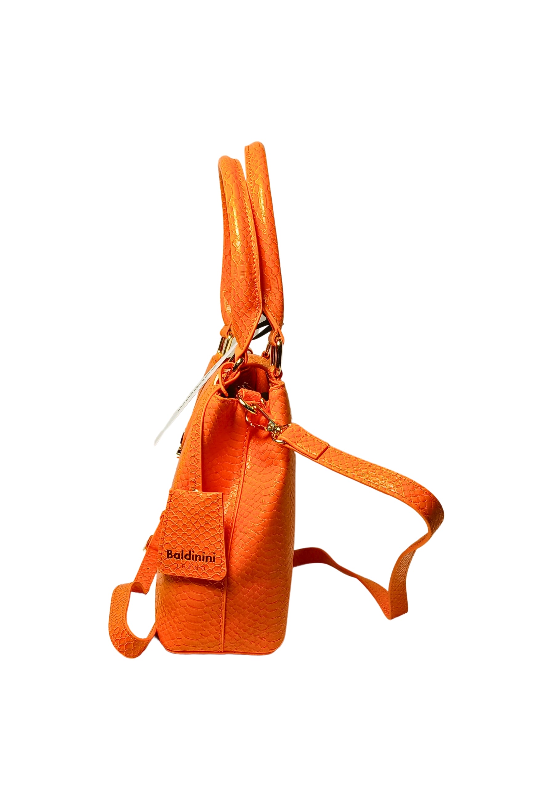 Borsa Donna Baldinini Trend 18_Pistoia-Senape. Borsa tracolla. Doppio Scompartimento. Dettagli Dorati. Logo Frontale.