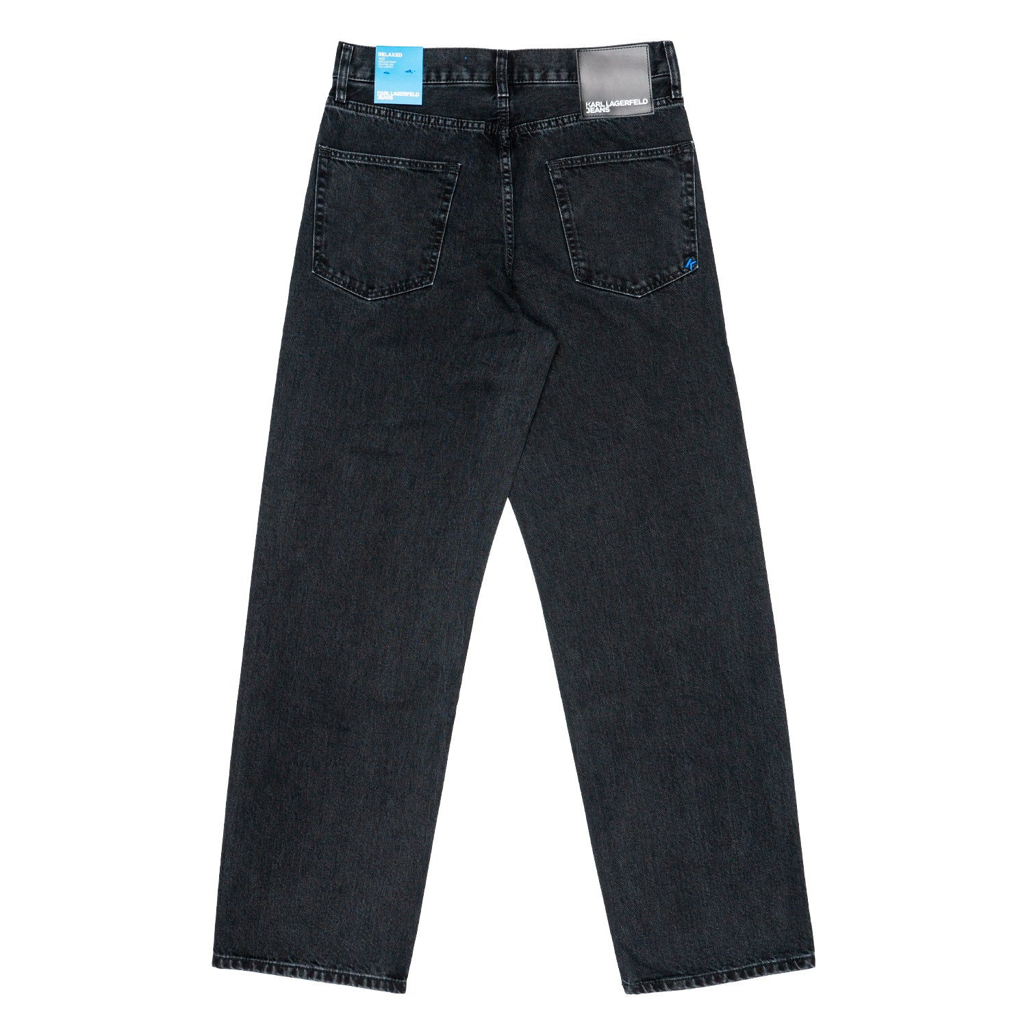 Jeans Gamba Dritta Uomo Karl Lagerfeld Washed Black Od Black