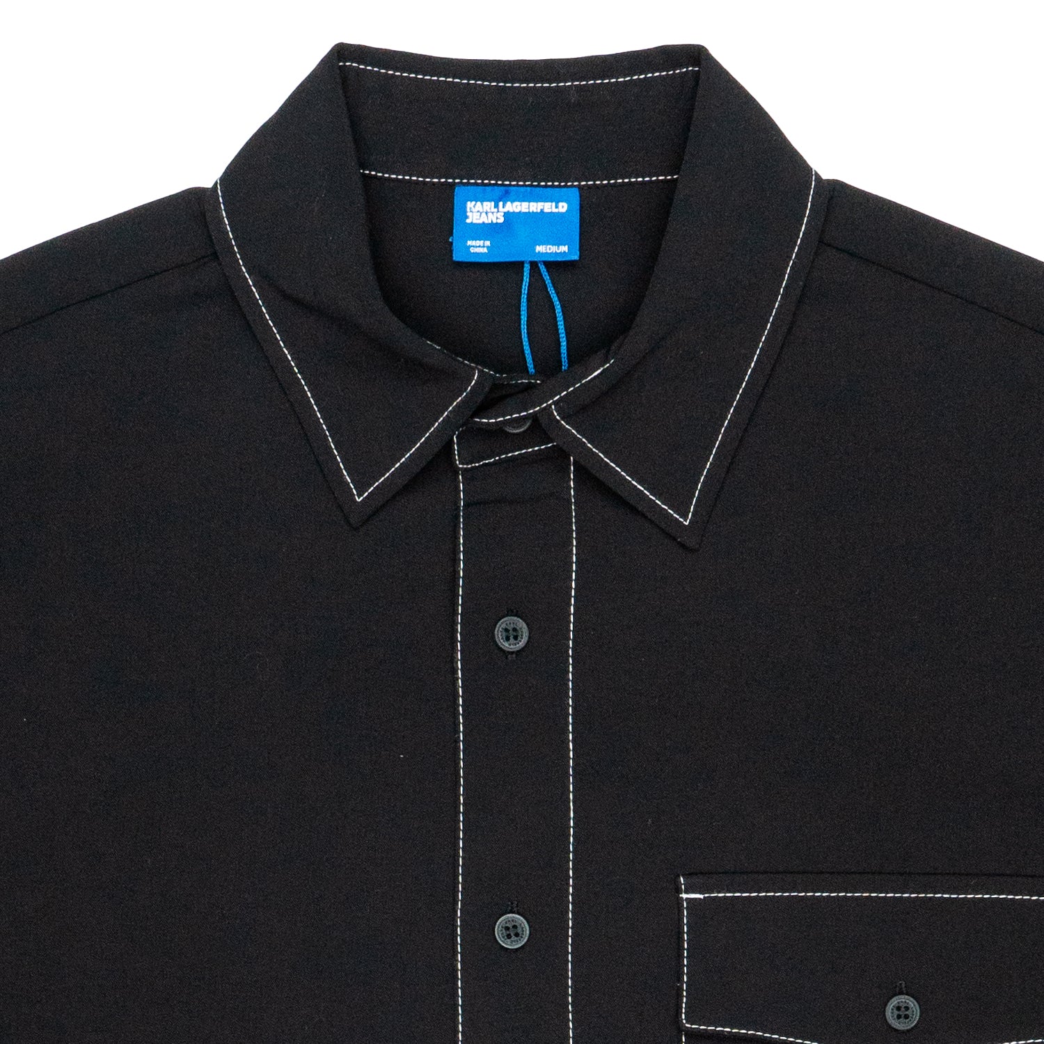 Camicia Over Uomo Karl Lagerfeld Black