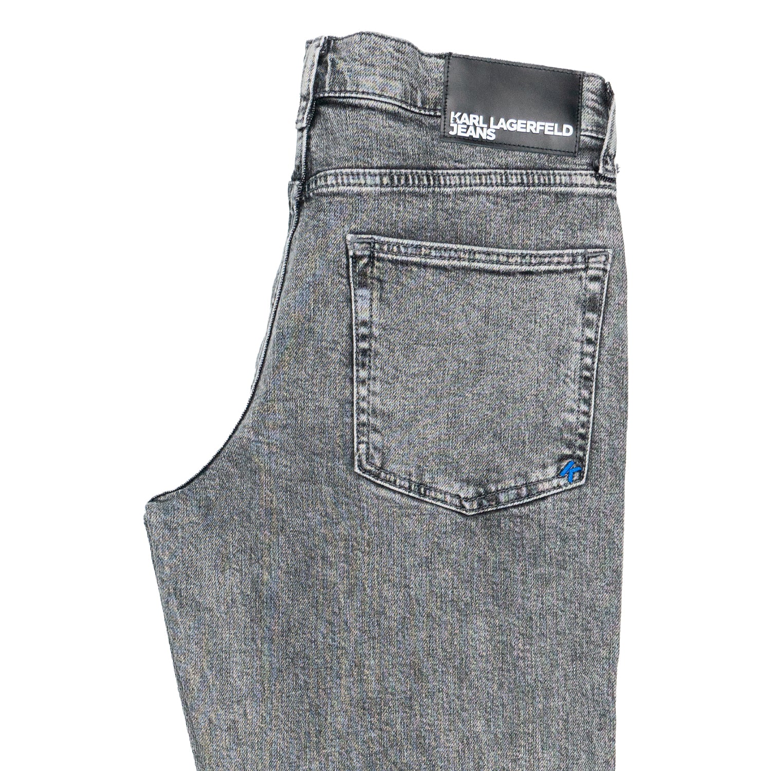 Jeans Gamba Dritta Uomo Karl Lagerfeld Washed Black