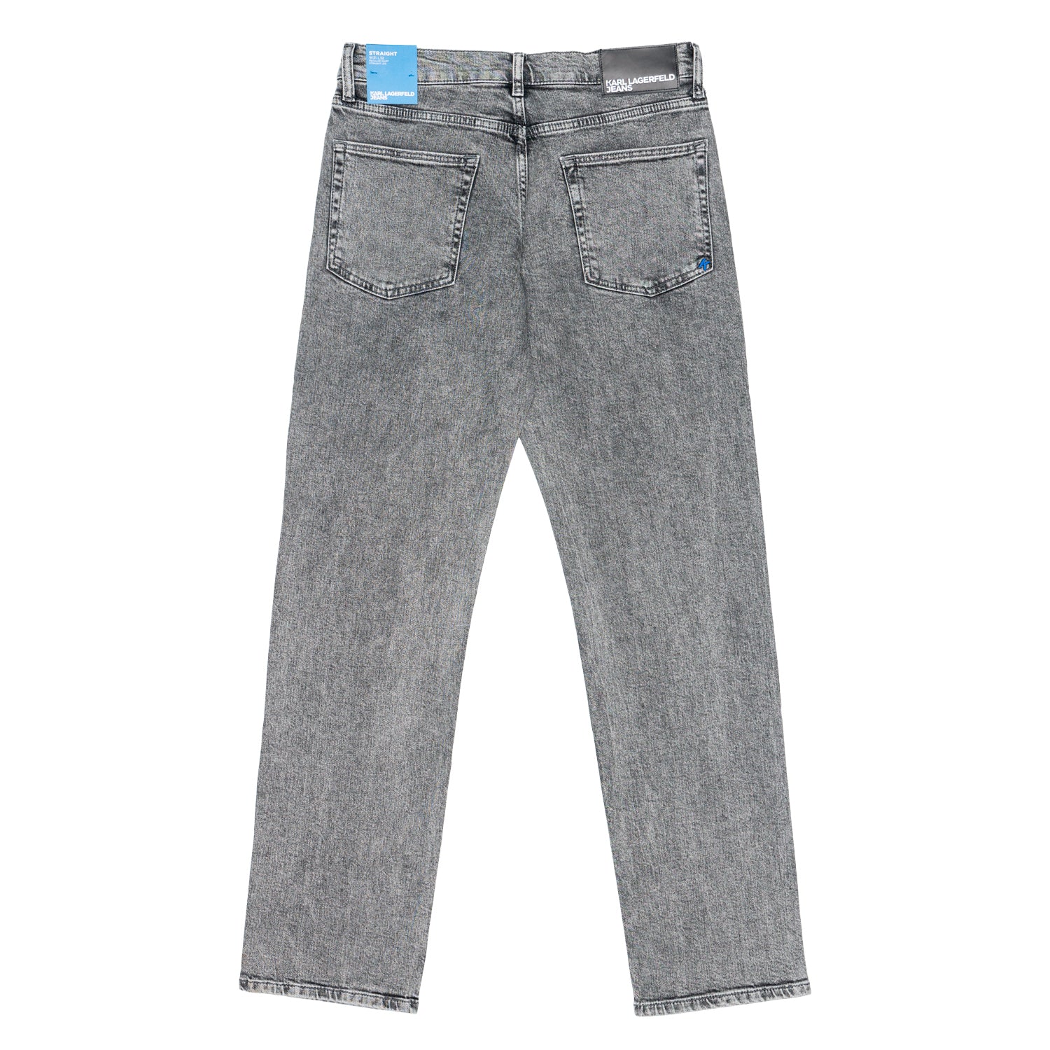 Jeans Gamba Dritta Uomo Karl Lagerfeld Washed Black