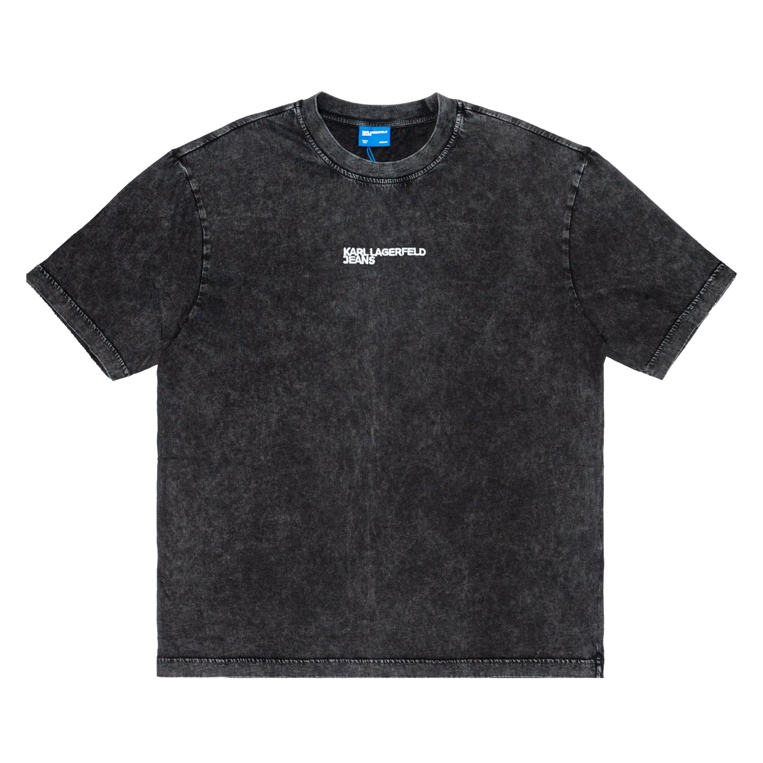 T-shirt Regular Fit Uomo Karl Lagerfeld Acidwash Black