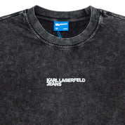 T-shirt Regular Fit Uomo Karl Lagerfeld Acidwash Black