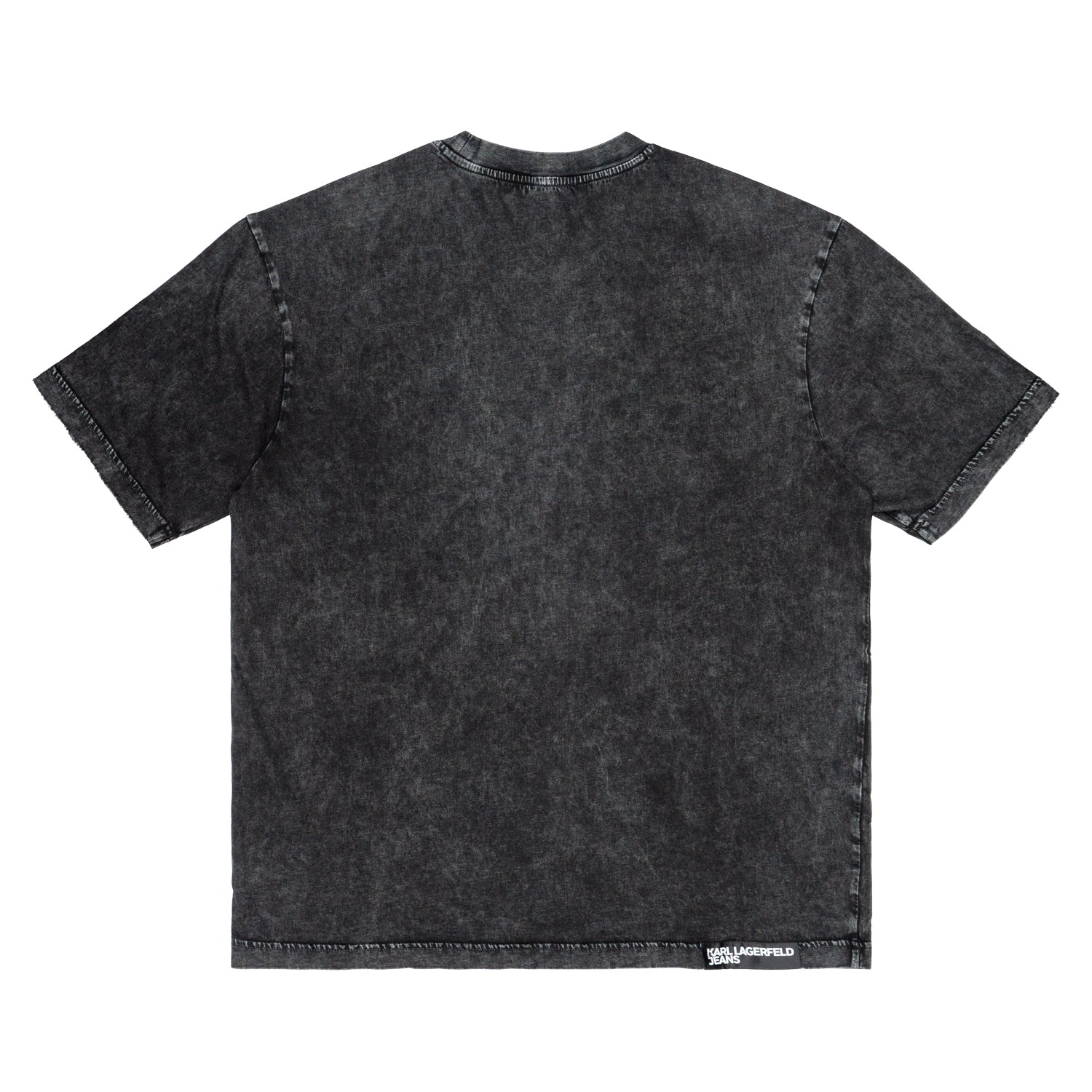 T-shirt Regular Fit Uomo Karl Lagerfeld Acidwash Black