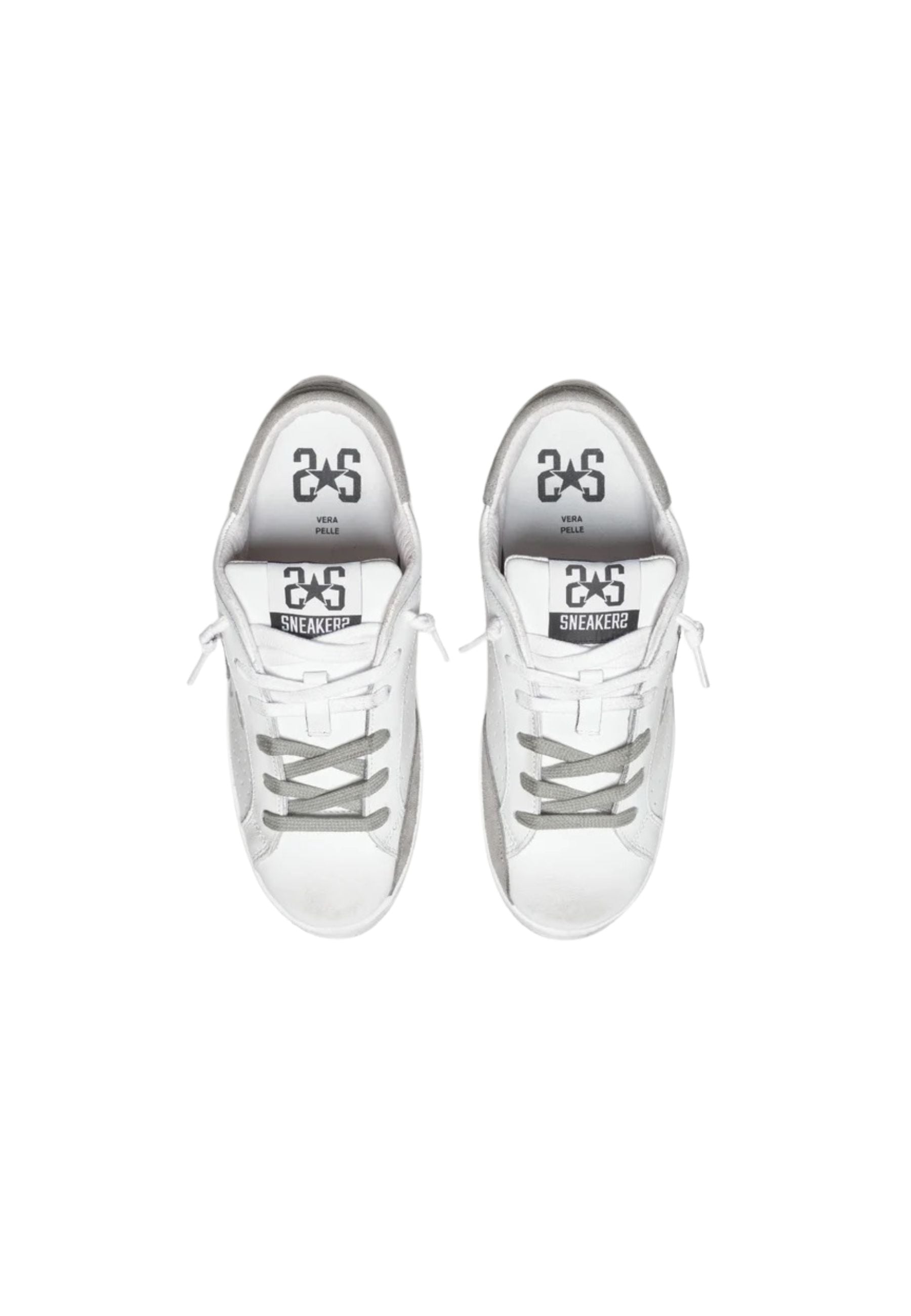 Sneakers Uomo 2-star Prime Star Bianco stella grigia