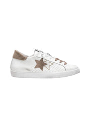 Sneakers Uomo 2-star Prime Star Bianco stella Beige