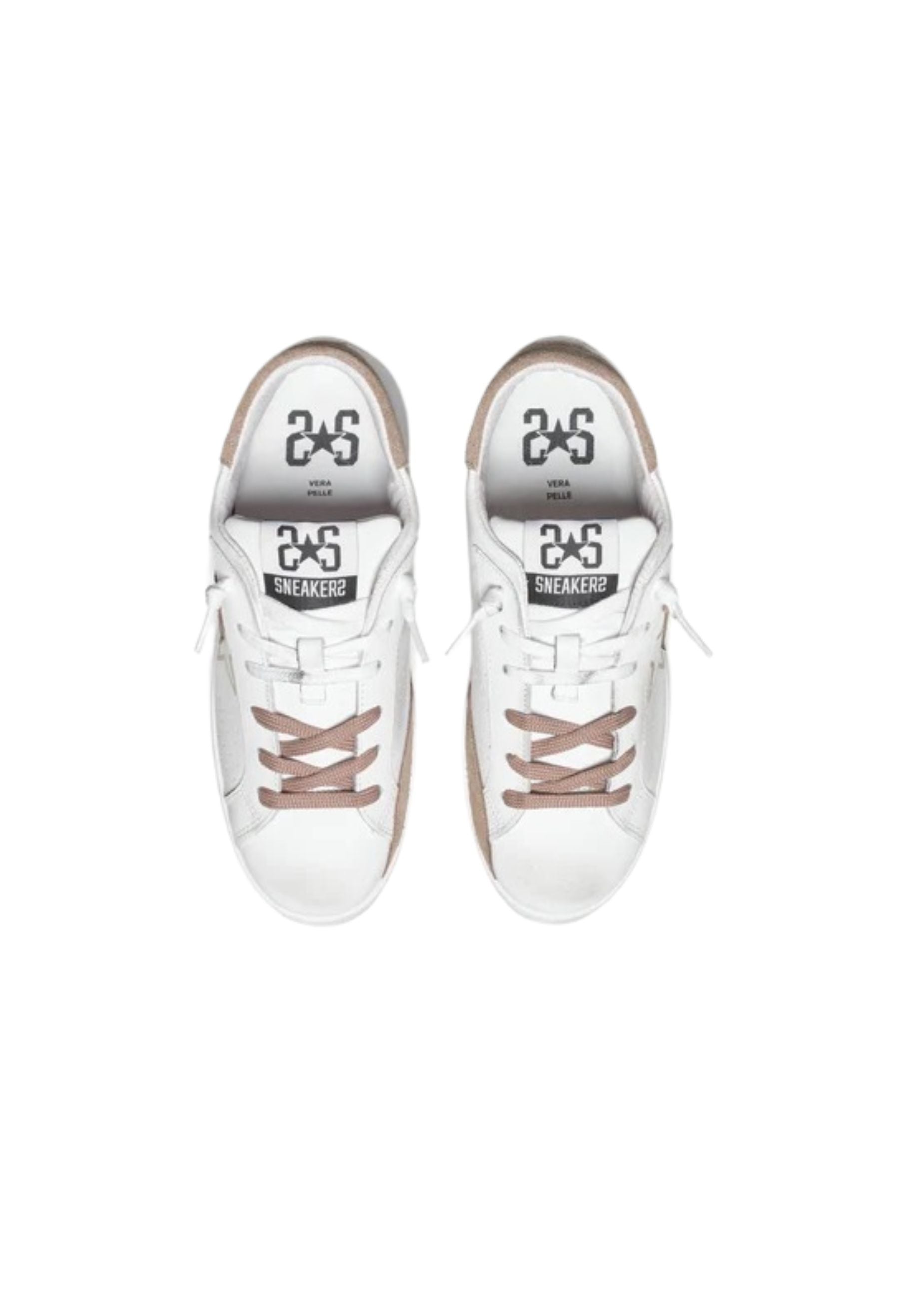 Sneakers Uomo 2-star Prime Star Bianco stella Beige