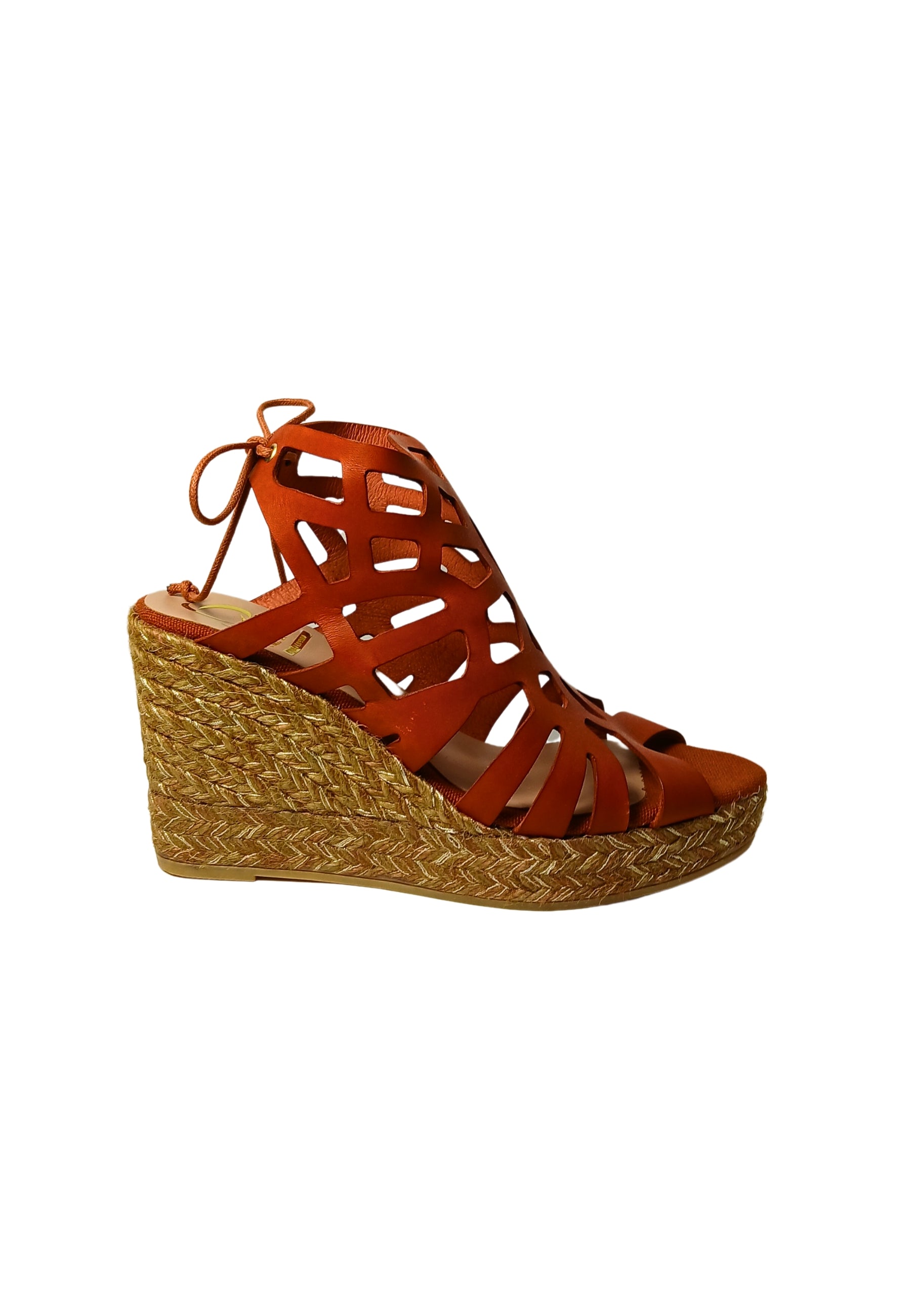 Scarpe Donna Kanna Sandalo traforato-Lucido Argilla-Zeppa