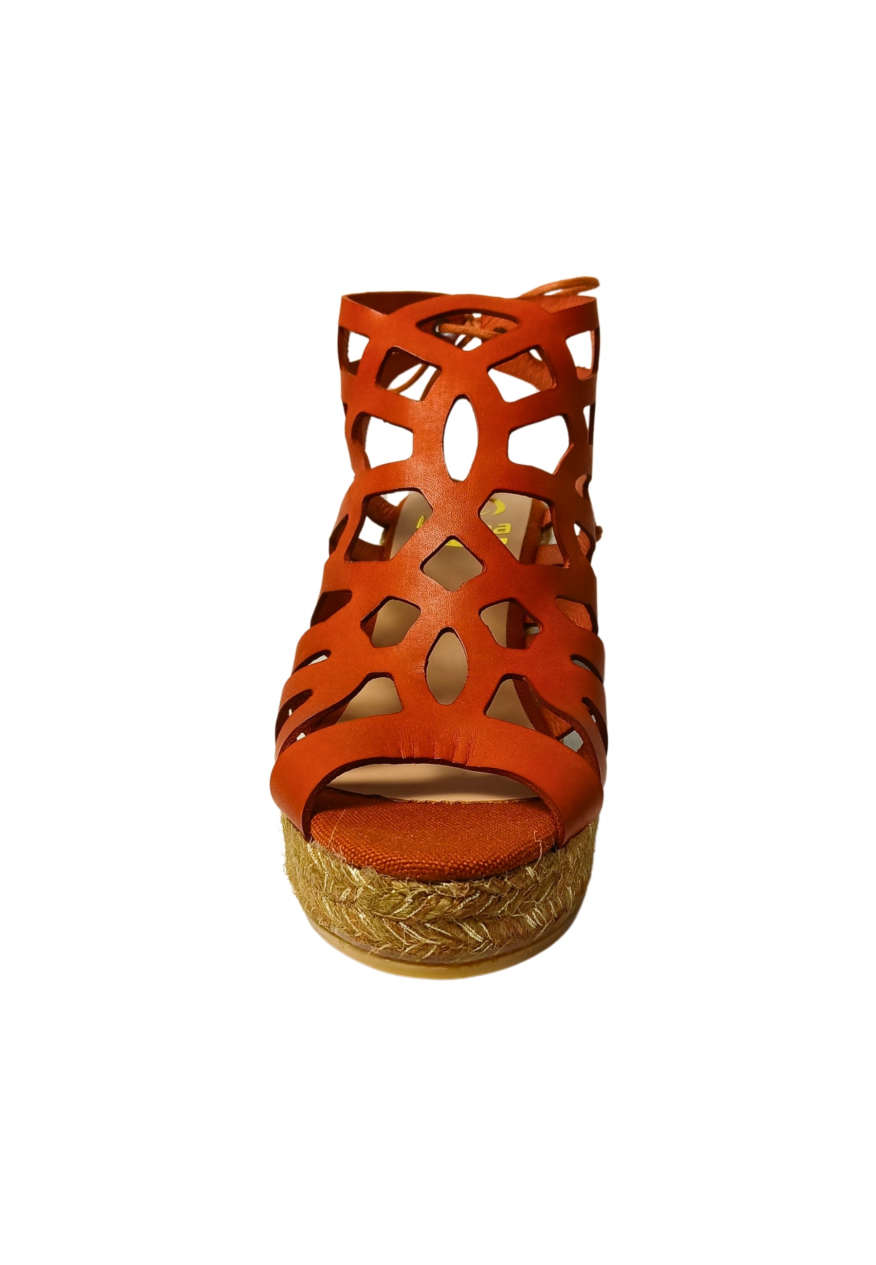 Scarpe Donna Kanna Sandalo traforato-Lucido Argilla-Zeppa