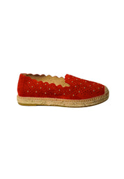 Scarpe Donna Kanna Espadrillas scamosciate col.Rosso-Applicazioni oro
