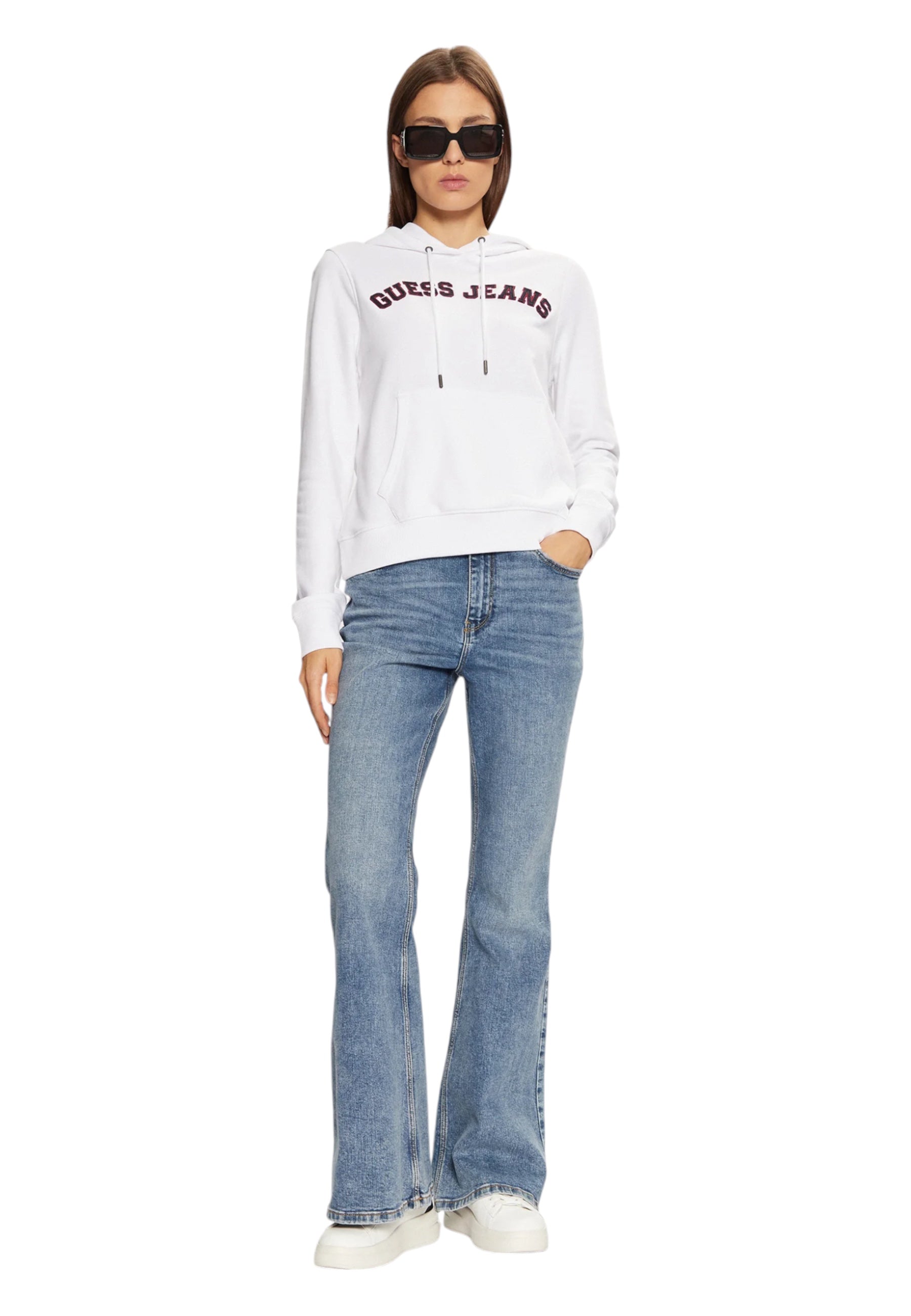 Felpa con cappuccio Donna Guess Jeans Regular Fit
