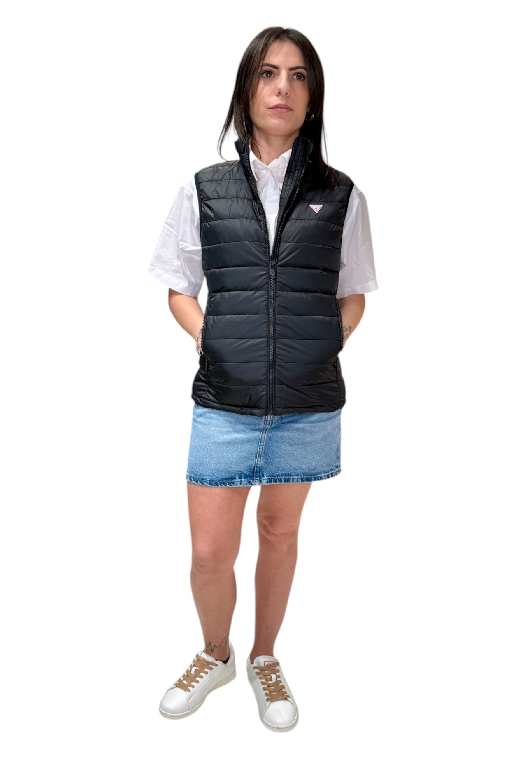 Smanicato Donna Guess Jeans