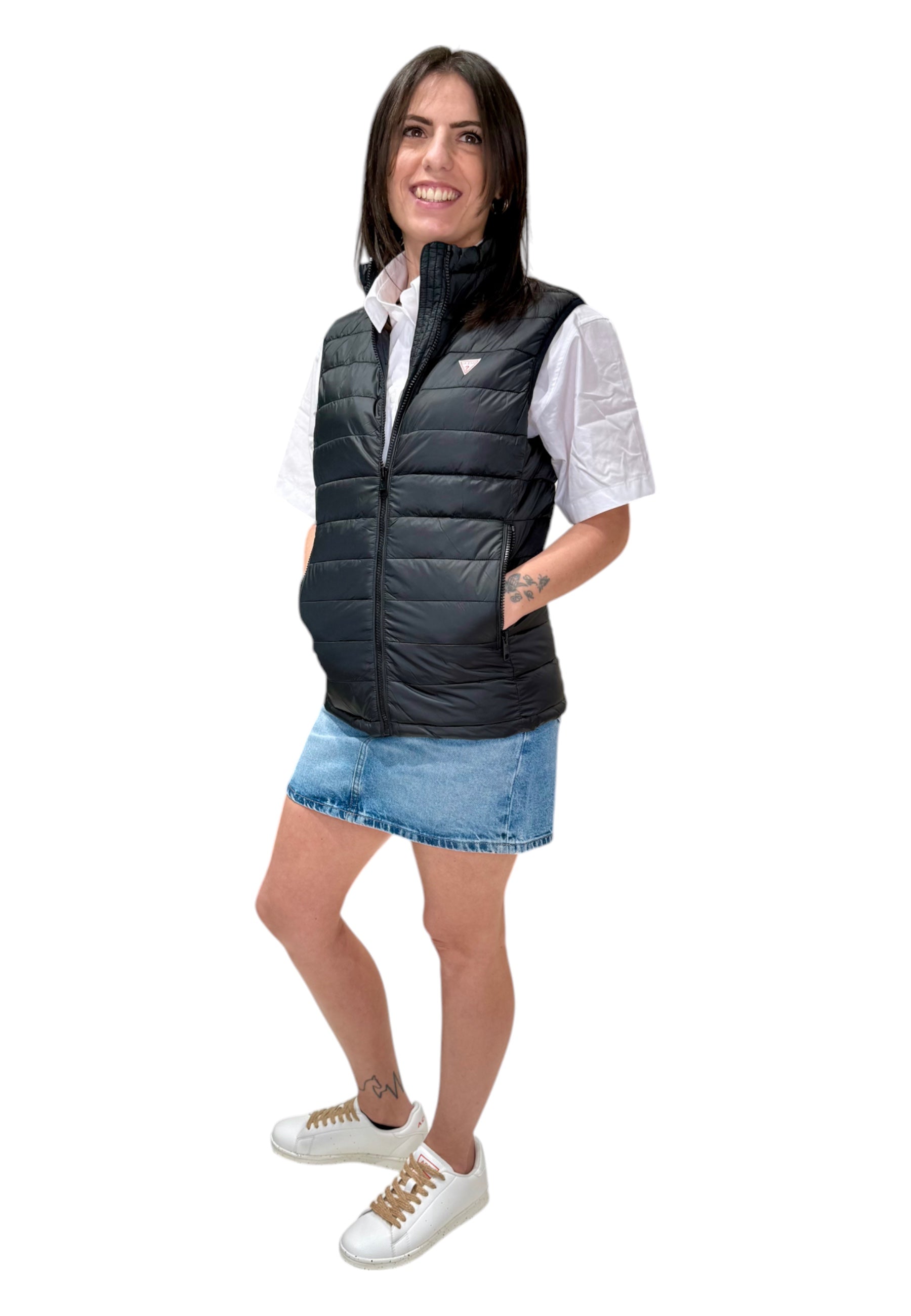 Smanicato Donna Guess Jeans
