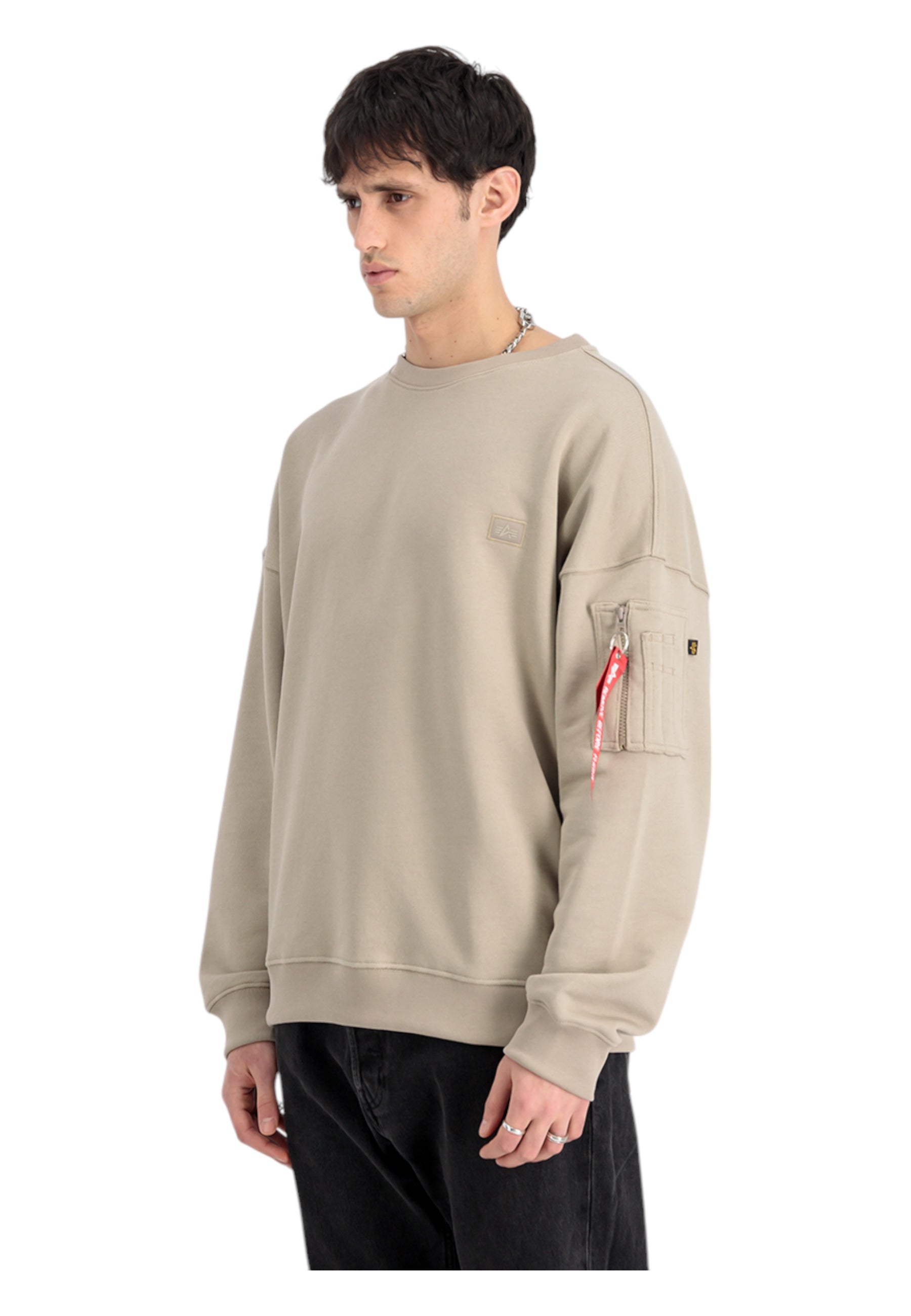 Felpa Uomo Alpha Industries Oversize