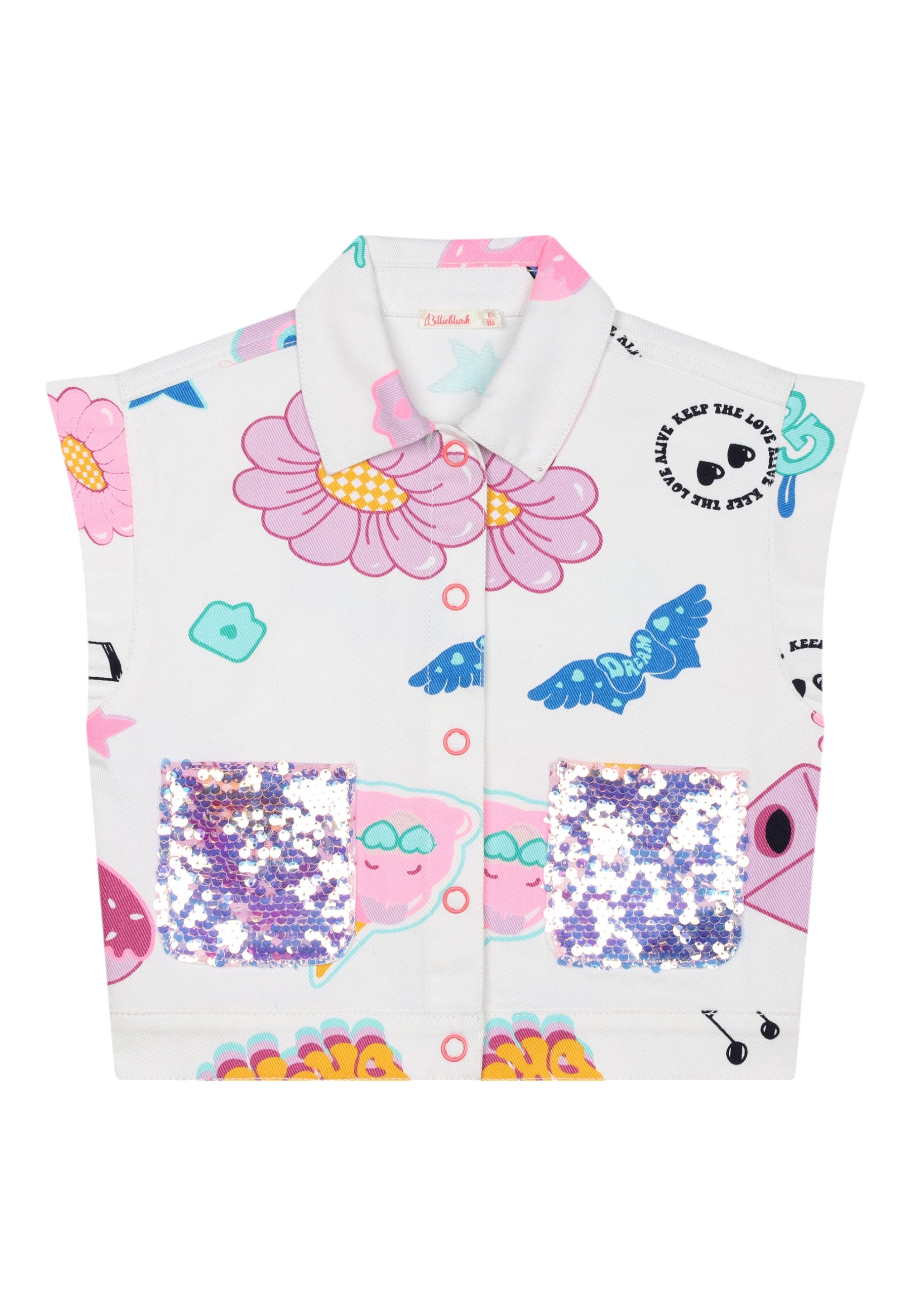 Giacca Bambina Billieblush smanicata