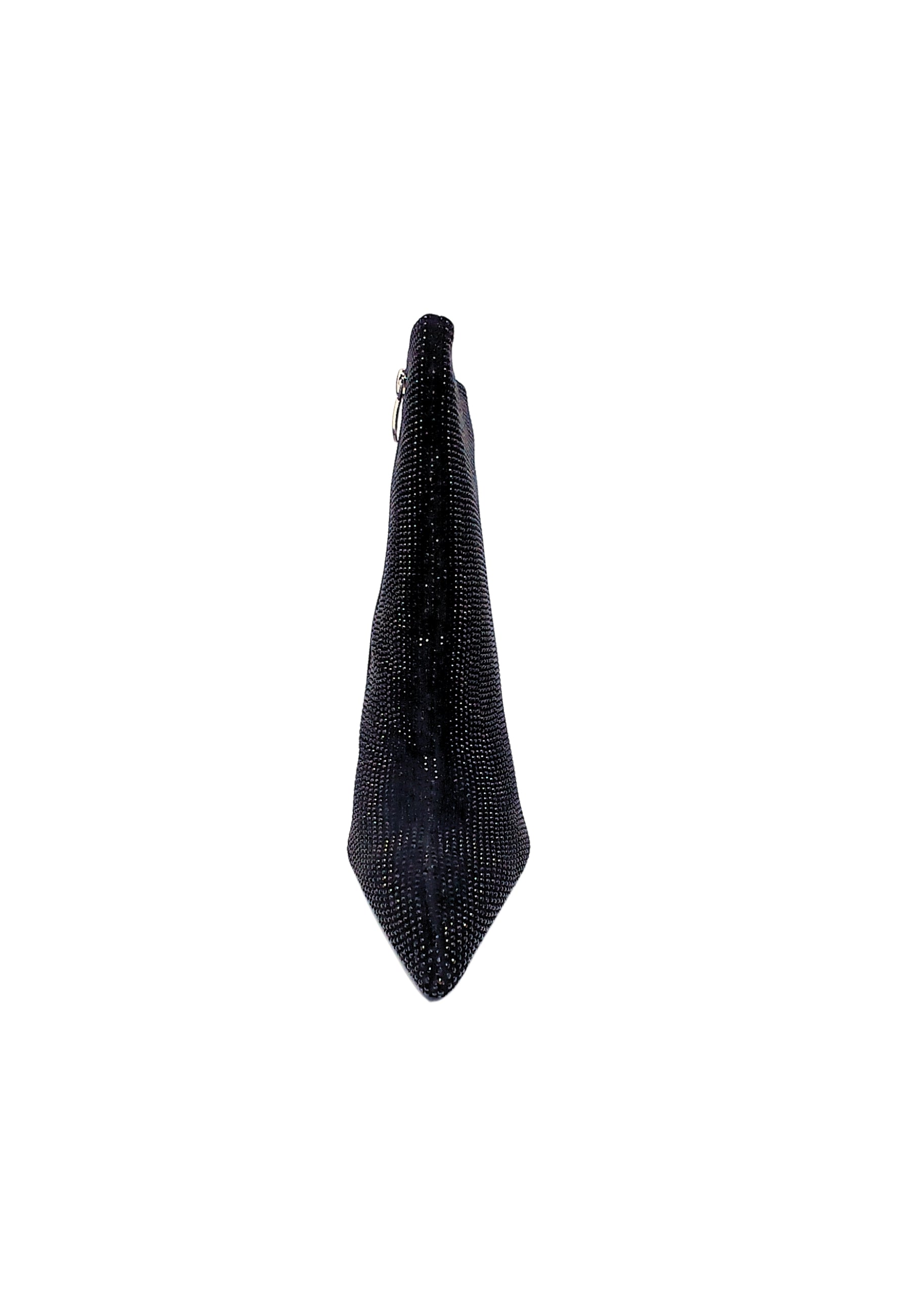 Scarpe Donna Manufacture D'Essai Stivaletto nero scamosciato con Tacco e Brillantini.