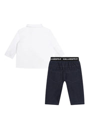 Completo Bambino unisex Karl Lagerfeld Set camicia e pantalone
