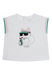 Completo Bambina Karl Lagerfeld Set pantaloncini e t-shirt