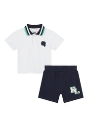 Completo Bambino unisex Karl Lagerfeld Set polo e pantaloncini