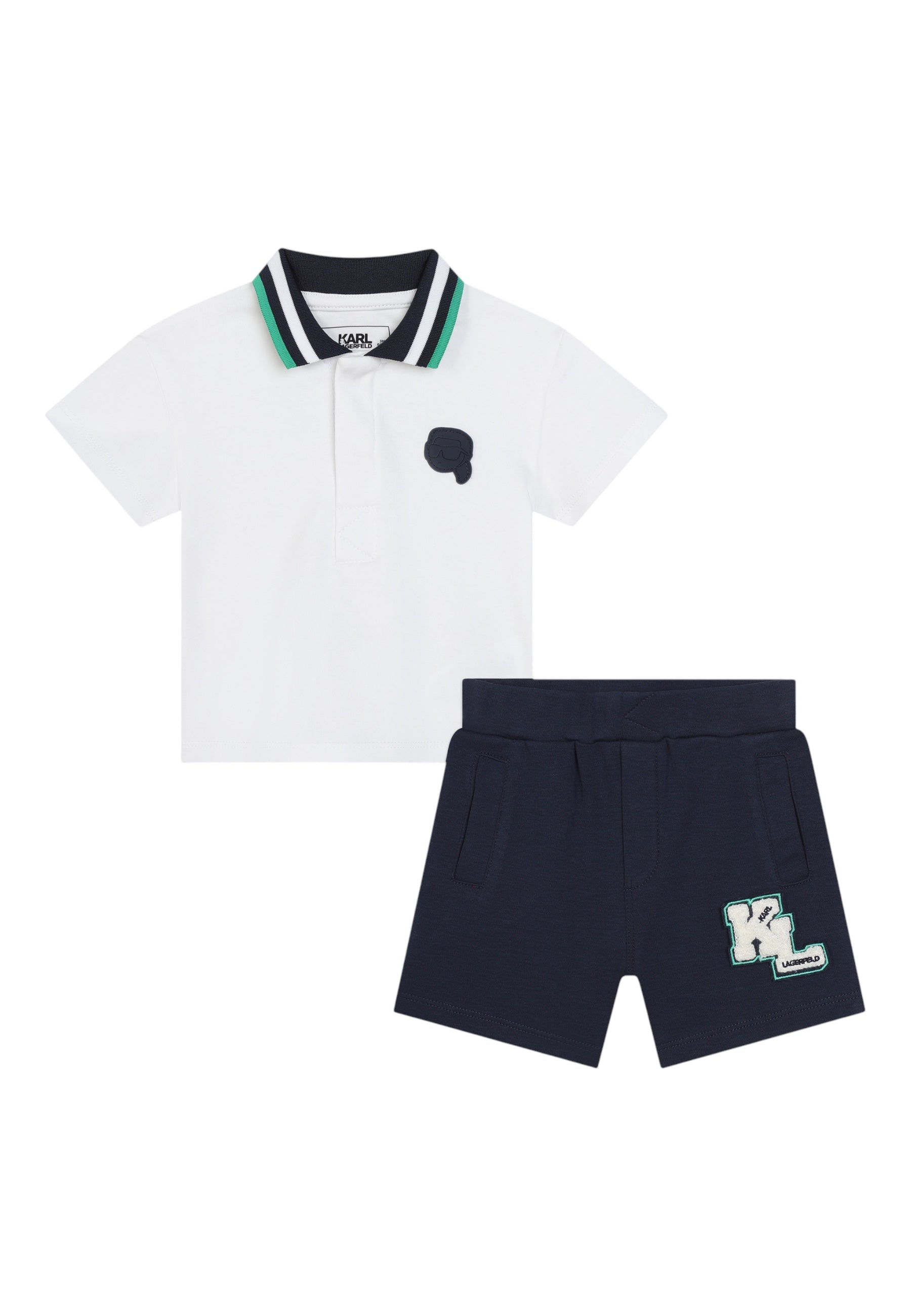 Completo Bambino unisex Karl Lagerfeld Set polo e pantaloncini