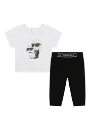 Completo Bambina Karl Lagerfeld Set t-shirt e leggings
