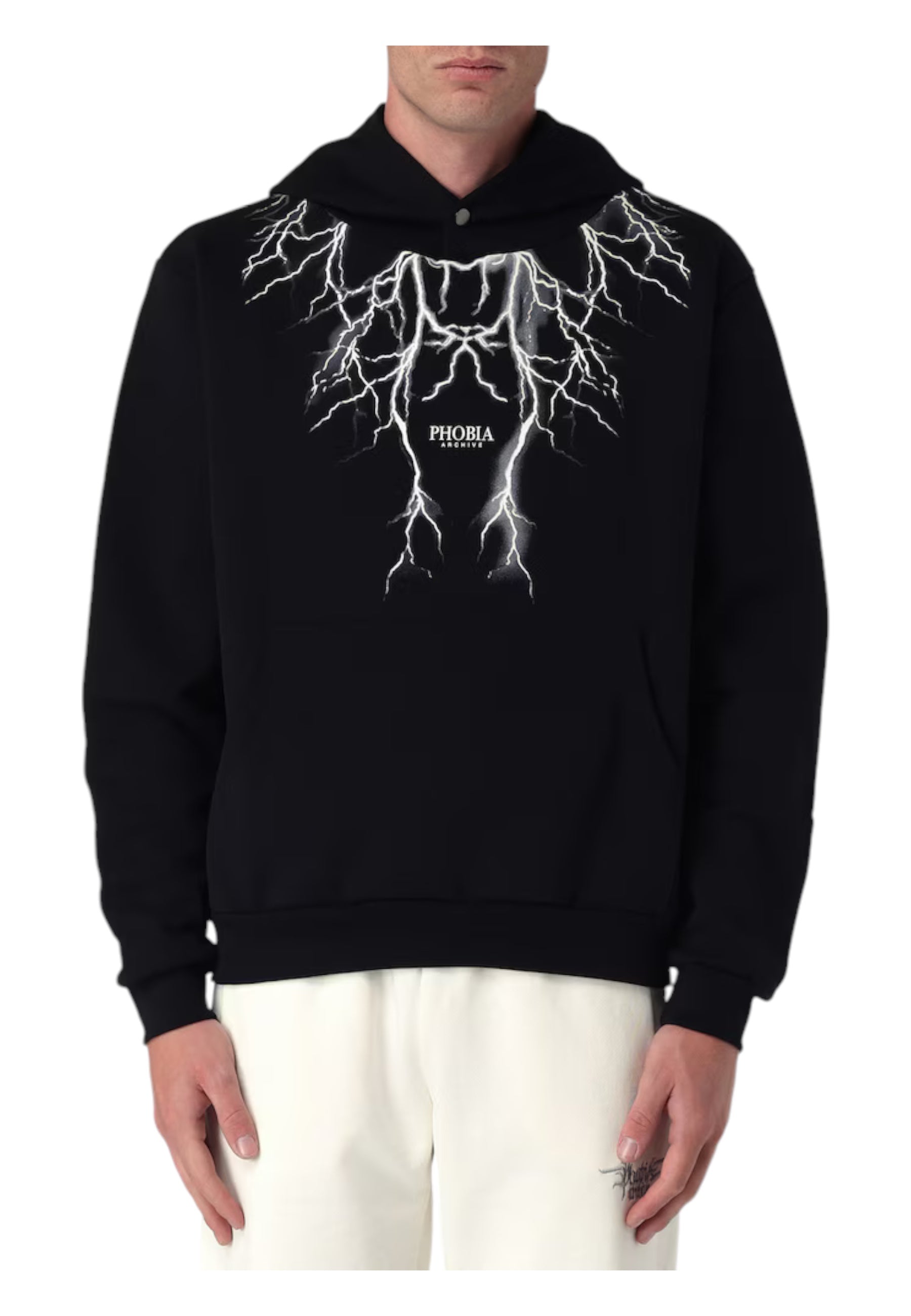 Felpa Uomo Phobia Archive Gray Lightning