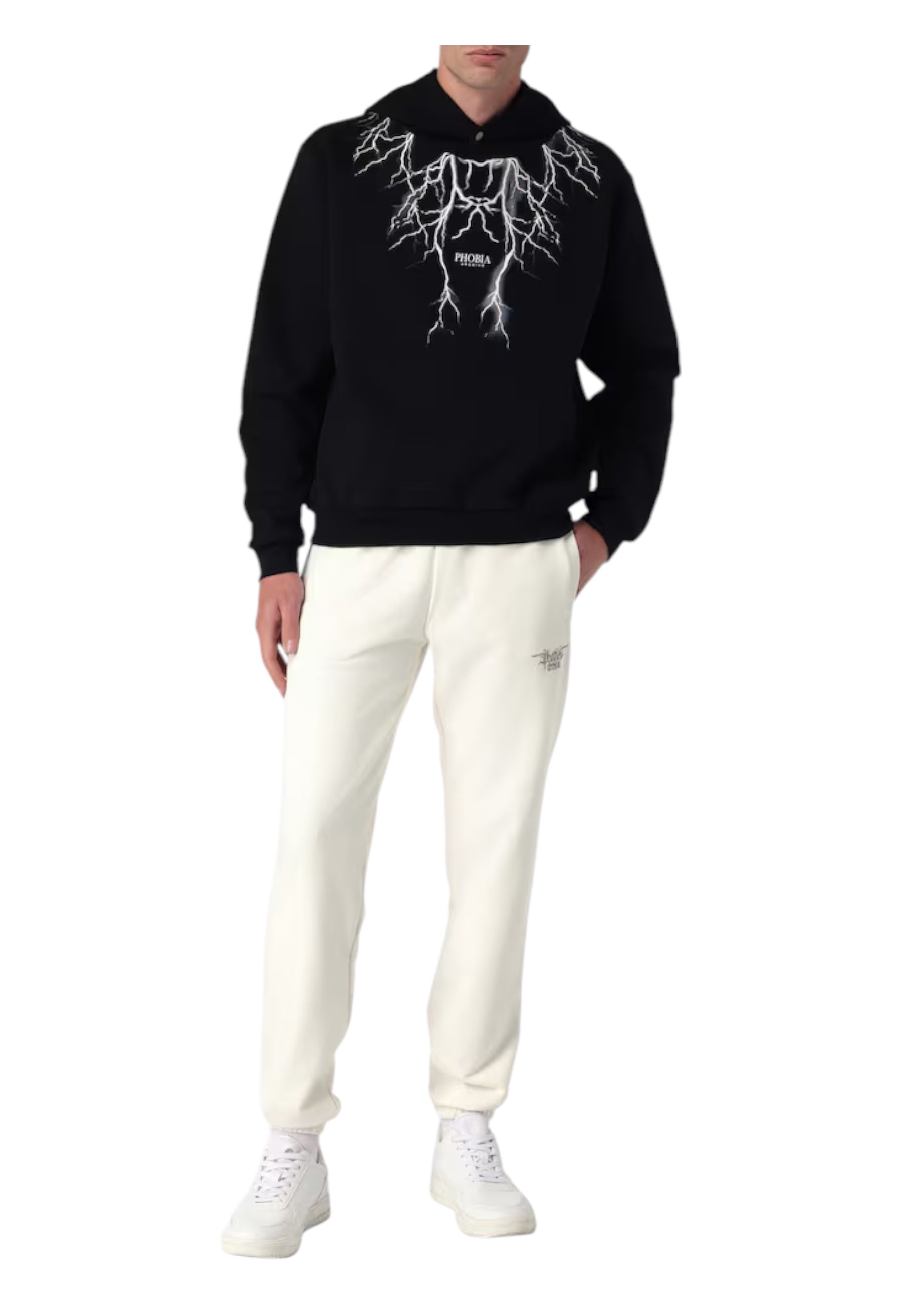 Felpa Uomo Phobia Archive Gray Lightning